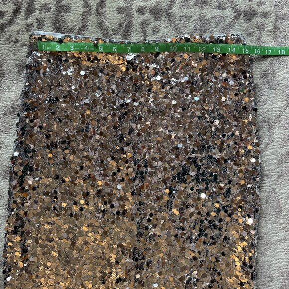 Mango Silver Sequin Midi Skirt - Picture 5 of 9